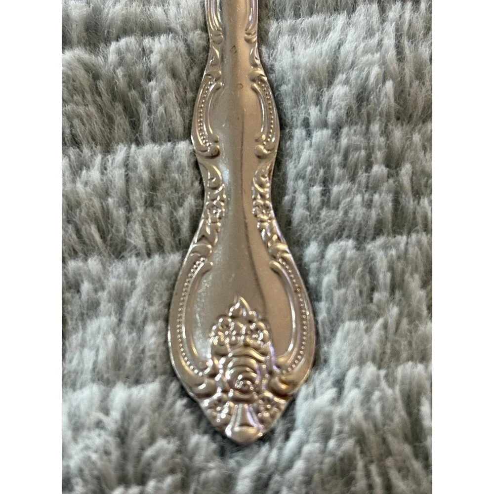 Lot Of 8 Vintage International Silver VERONA Stainless Oval Soup Spoons 7.5”